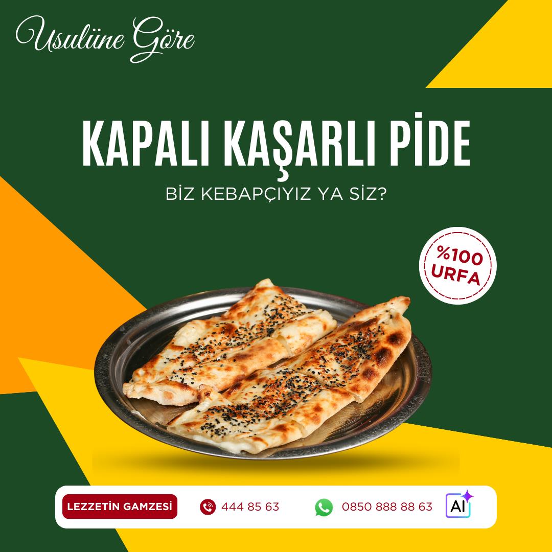 Kapalı Kaşarlı Pide